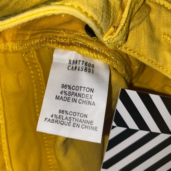 Free People Sandrine Rose Yellow Size 24 - Picture 6 of 10